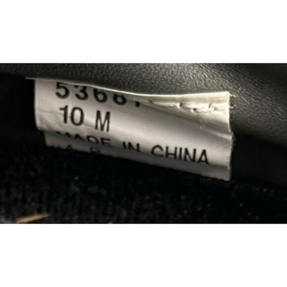 Mens FootJoy Turfmasters Solid Black Leather Golf Shoes Size 10 Spikeless - Picture 6 of 6